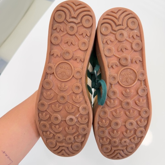 Adidas Gazelle Green and White Women's Sneakers - Picture 4 of 8